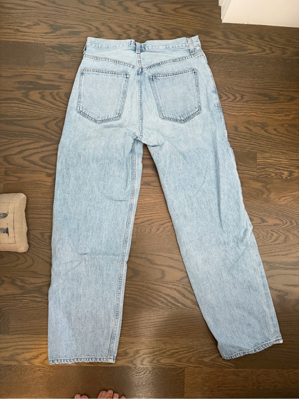 Agolde Light Wash Straight Jeans - Picture 6 of 6